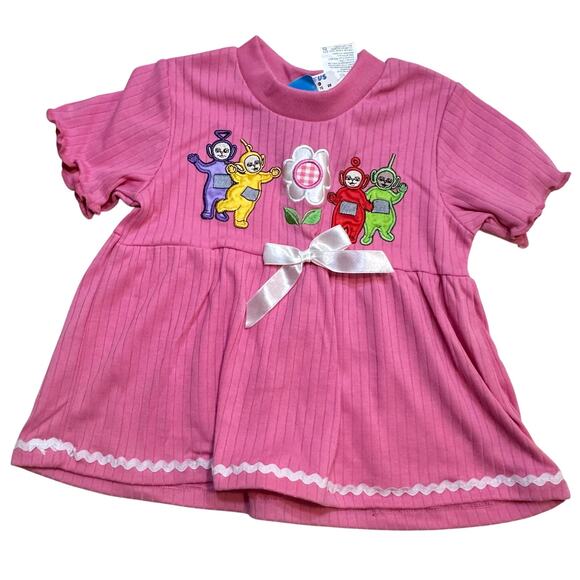 New Teletubbies Short Sleeve Swing T-Shirt sz 3T Embroidered Teletubbies Shirt - Picture 1 of 8